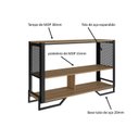 Ver imagem 7 de Sala de Estar Completa com 3 Itens Rack Tv 60 Polegadas com Porta Industrial, Estante e Aparador Tel