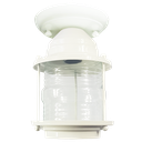 Ver imagem 1 de Luminária Plafon Lampião Colonial de Teto Branca Vintage