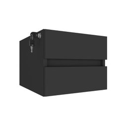 Escrivaninha Mesa Escritório em L Diretor com Y37 5 Gavetas 180cm Nogal E Preto - 9