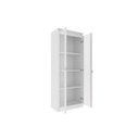 Ver imagem 2 de Armário Multiuso P/ Área Serviço Am-3111 C/ 2 Portas C/ Vidro Branco - Tecno Mobili