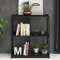 Estante Livreiro Baixa 80cm Estilo Industrial Use G04 Preto - Mpozenato - 2