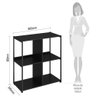 Estante Livreiro Baixa 80cm Estilo Industrial Use G04 Preto - Mpozenato - 4