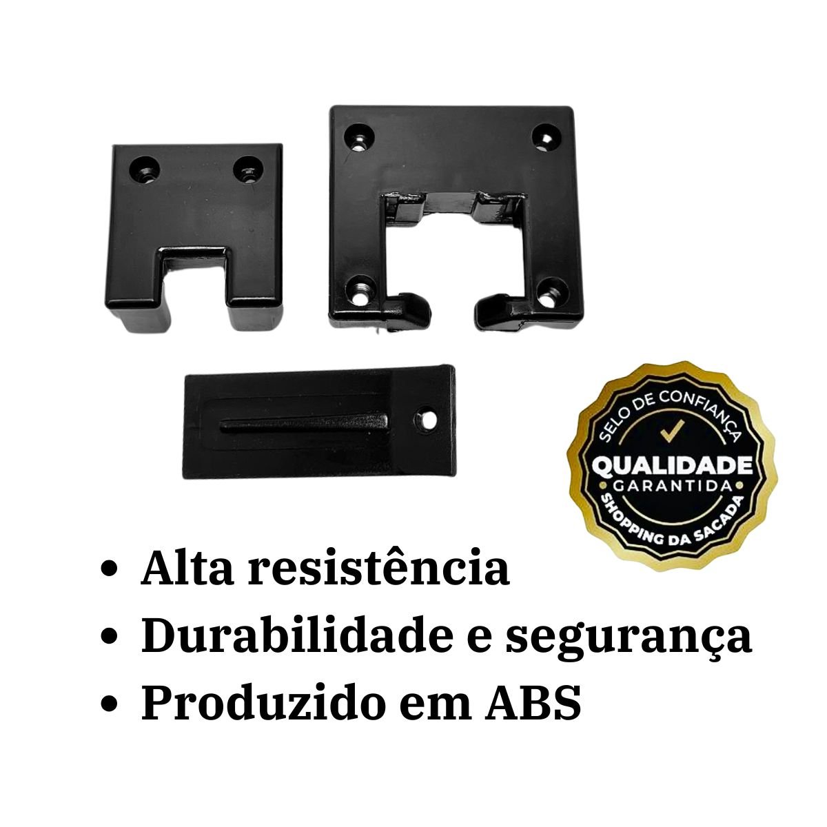 Kit Saída Superior e Inferior para Sacada Envidraçada:preto - 3