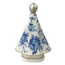 Escultura Nossa Sra Aparecida Branca Decoupada Azul 27,5cm - 3