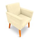 Ver imagem 6 de Kit 2 Poltrona Cadeira para Sala Confortável e Minimalista Paris Suede Bege