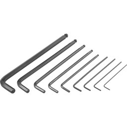 Jogo Chave Allen 1,5 a 10mm Crv Longa Abaulada com 9 Peças Vonder - 7