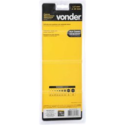 Jogo Chave Allen 1,5 a 10mm Crv Longa Abaulada com 9 Peças Vonder - 12