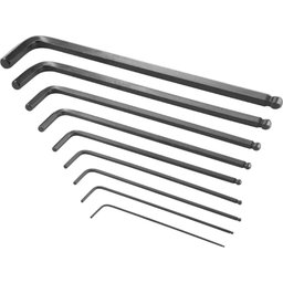 Jogo Chave Allen 1,5 a 10mm Crv Longa Abaulada com 9 Peças Vonder - 10