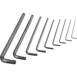Jogo Chave Allen 1,5 a 10mm Crv Longa Abaulada com 9 Peças Vonder - 9