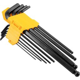 Jogo Chave Allen 1,5 a 10mm Crv Longa Abaulada com 9 Peças Vonder - 6