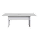 Ver imagem 4 de Mesa Reunião Industrial 200 cm X 90 cm para 8 Pessoas com 1 Caixa de Tomadas F5 Office Cor:Cinza