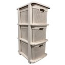 Ver imagem 1 de Gaveteiro Organizador 3 Gavetas 25 L Cada Rischiotto Rattan