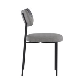 Kit 4 Cadeiras para Sala de Jantar Mila Linho Cinza/preto - Infanti Mobili - 8