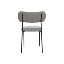 Ver imagem 3 de Kit 4 Cadeiras para Sala de Jantar Mila Linho Cinza/preto - Infanti Mobili