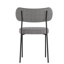 Ver imagem 4 de Kit 4 Cadeiras para Sala de Jantar Mila Linho Cinza/preto - Infanti Mobili