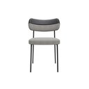 Ver imagem 7 de Kit 4 Cadeiras para Sala de Jantar Mila Linho Cinza/preto - Infanti Mobili