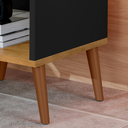 Ver imagem 3 de Mesa De Cabeceira Mudo Box Quarto Cama Naty Preto Nature
