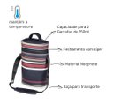 Ver imagem 2 de Maleta em Neoprene Cooler Boccati 2 Garrafas Vinho Espumante:estampado