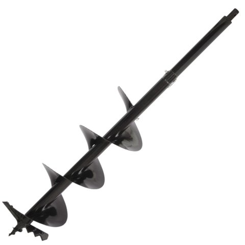 Broca Pra Perfurador de Solo 80x20cm Com Videa de Encaixe de 20mm + Extensor Alongador 30cm