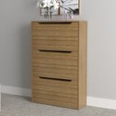 Ver imagem 1 de Sapateira 3 Portas 71,1x117,2cm Branca Sa3405 Cor: Amêndoa