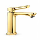 Ver imagem 2 de Torneira Doha Dourada Baixa Aço Inox 304 Premium Goldenx