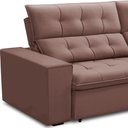 Ver imagem 3 de Sofá Retrátil Reclinável para Sala 3 Lugares 250cm Vincent F04 Veludo Rosê - Lyam Decor