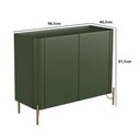 Ver imagem 3 de Balcão Buffet Bend Curvo 2 Portas MDF 98,5cm Musgo com Dourado