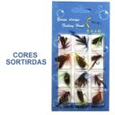 Ver imagem 3 de Isca Pesca Peixe Mosca Artificial Pescaria Fishing Tilapia Tucunare Robalo Lambari Tainha Mar Açude 