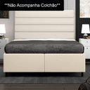 Ver imagem 2 de Base Cama Box Casal Queen 158cm Bipartido Hit I02 Corano Bege- Mpozenato