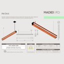 Ver imagem 5 de Luminária Pendente Led Ônix 36w 4000lm Bivolt - Madeira Maciça de Demolição