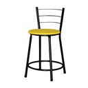 Ver imagem 2 de Jogo 2 Banqueta Baixa Ratan Preta Cristal Lamar Design Banqueta Ratan Cristal Amarelo