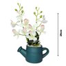 Arranjo de Flores Artificiais com Caixa de Mdf (29cm) Verde/branco - 5