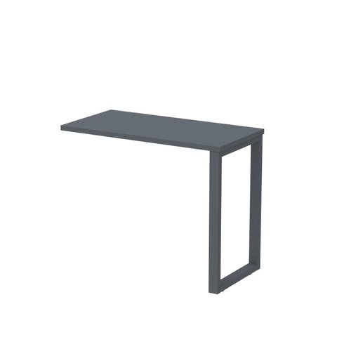 Mesa Complemento MCP90/45P25TUB 90cm Industrial Grafito Cinza