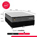 Ver imagem 4 de Cama Box Baú Queen + Colchão Comfort Class Pillow Top Cinza/suede Preto