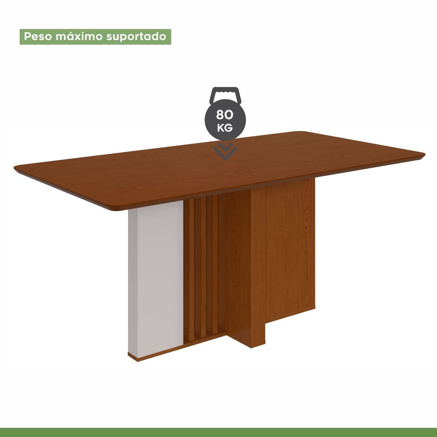 Conjunto Mesa 170cm Astrid Tampo Mdf no Glass e 6 Cadeiras Apogeu - 14