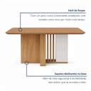 Ver imagem 7 de Conjunto Sala de Jantar 6 Lugares Retangular Tampo MDF no Glass Mesa Astrid com Cadeiras Apogeu Bege Amêndoa Clean/Off White/Bege