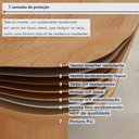 Ver mais imagens de Conjunto Sala de Jantar 6 Lugares Retangular Tampo MDF no Glass Mesa Astrid com Cadeiras Apogeu Bege Amêndoa Clean/Off White/Bege