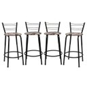 Ver imagem 1 de Kit 4 Banquetas para Bancada Flórida Preta 60cm Cozinha Gourmet Balcão Ilha Piscina Área de Lazer