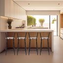 Ver imagem 6 de Kit 4 Banquetas para Bancada Flórida Preta 60cm Cozinha Gourmet Balcão Ilha Piscina Área de Lazer
