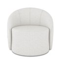 Ver imagem 5 de Poltrona Decorativa Orgânica Giratória Lua Linho D03 - D’Rossi