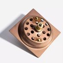 Ver imagem 3 de Ralo Click Quadrado 10 Cm Rose Fosco