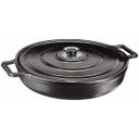 Ver imagem 1 de Frigideira Paella 36cm Tampa Metálica Alça Ferro Panela Mineira