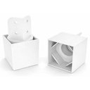 Ver imagem 2 de Kit 8 Pés para Guarda Roupa Branco Quadrado Regulável 60 Mm