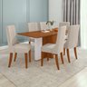 Conjunto Mesa 170cm Astrid Tampo Mdf no Glass e 6 Cadeiras Celina - 2