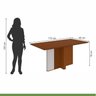 Conjunto Mesa 170cm Astrid Tampo Mdf no Glass e 6 Cadeiras Celina - 4