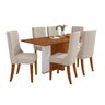 Conjunto Mesa 170cm Astrid Tampo Mdf no Glass e 6 Cadeiras Celina - 3