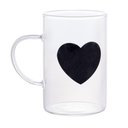 Ver imagem 4 de Conjunto com 06 Canecas Black Heart 280ml em Vidro Borossilicato 2951- Lyor
