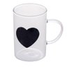Conjunto com 06 Canecas Black Heart 280ml em Vidro Borossilicato 2951- Lyor - 3