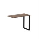 Ver imagem 1 de Mesa Complemento MCP90/45P25TUB 90cm Industrial Walnut e Preto