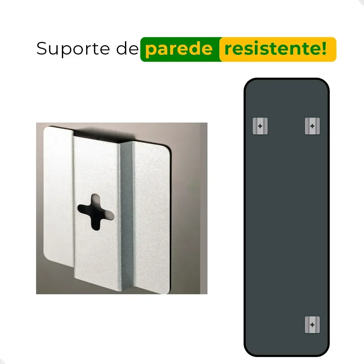 Ver imagem 5 de Espelho Orgânico Grande de Parede com Led Frio Retangular 150x50 Decorativo Sala Quarto Banheiro